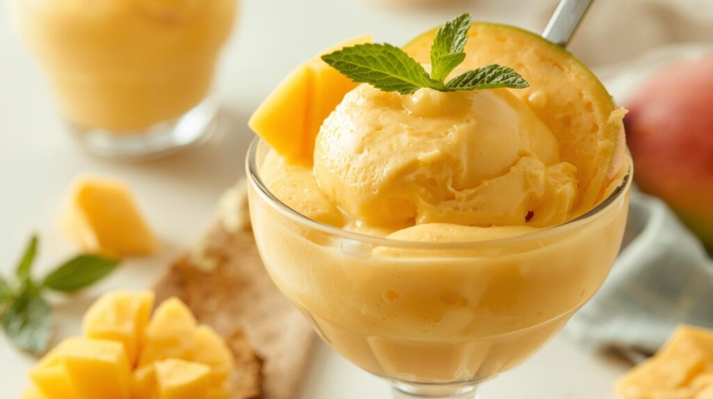 Pudim de Manga sem lactose fit